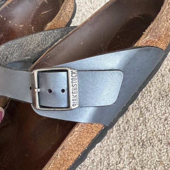 Birkenstock Gizeh Blue metallic sandals - Picture 5 of 5